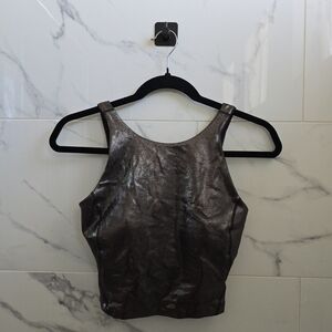 Lululemon athlethica Metallic Brown Top